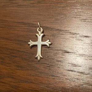 Retired James Avery Fleur de lis cross pendant
